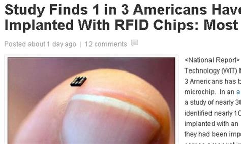 1 in 3 american are implanted illegally with rfid chip|Study Finds 1 in 3 Americans Have Been Implanted with RFID .